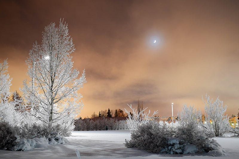 noche polar en finlandia